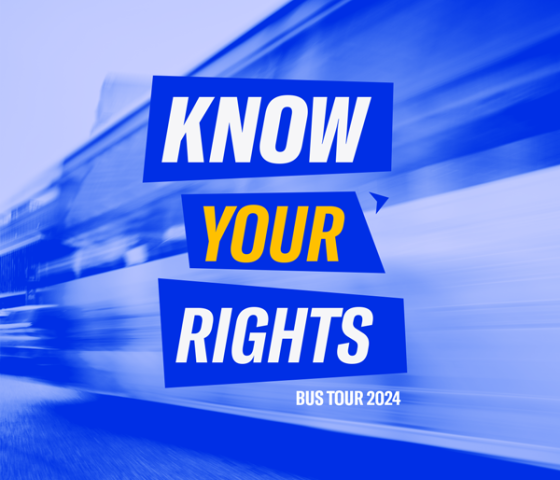 Know Your Rights Bus Tour.